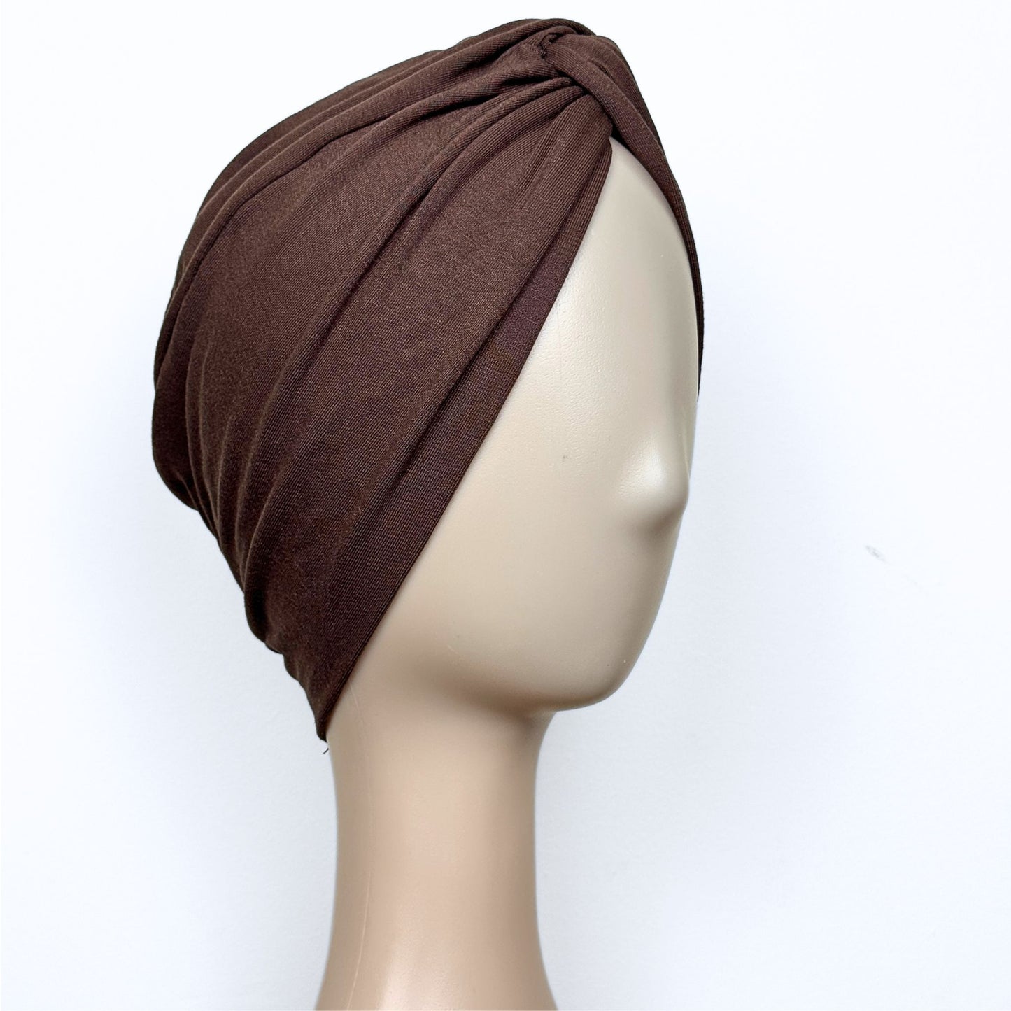 Mocha Brown Turban Hat