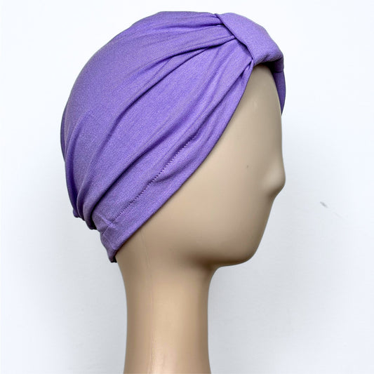Lavender Plain Bow Cap
