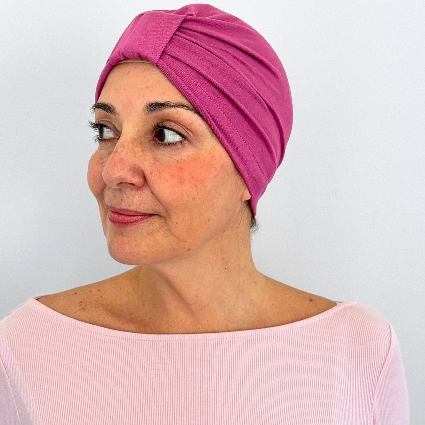 Pink Mauve Bow Cap
