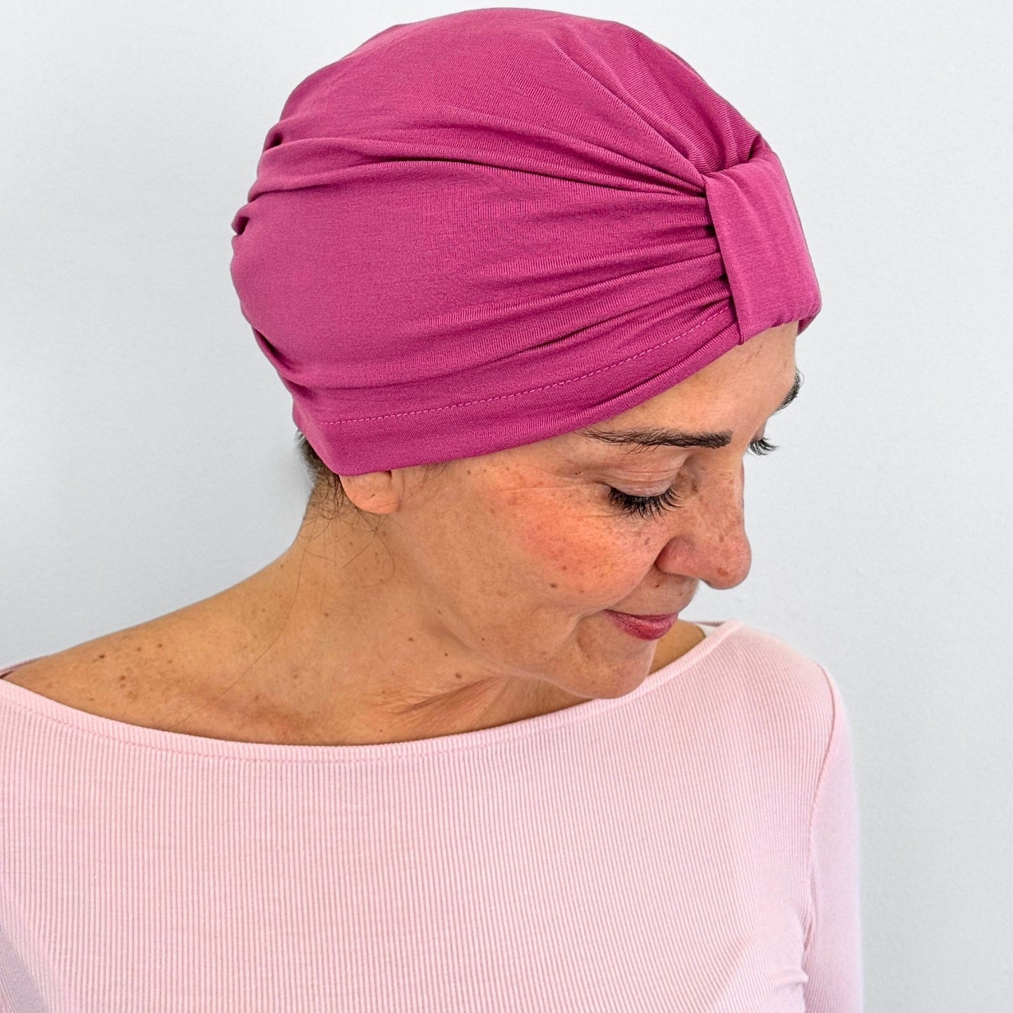 Pink Mauve Bow Cap