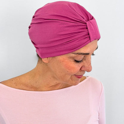 Pink Mauve Bow Cap