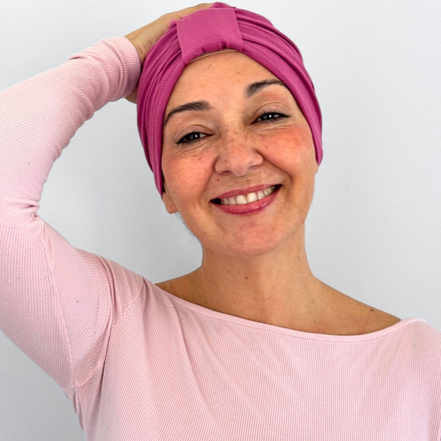 Pink Mauve Bow Cap