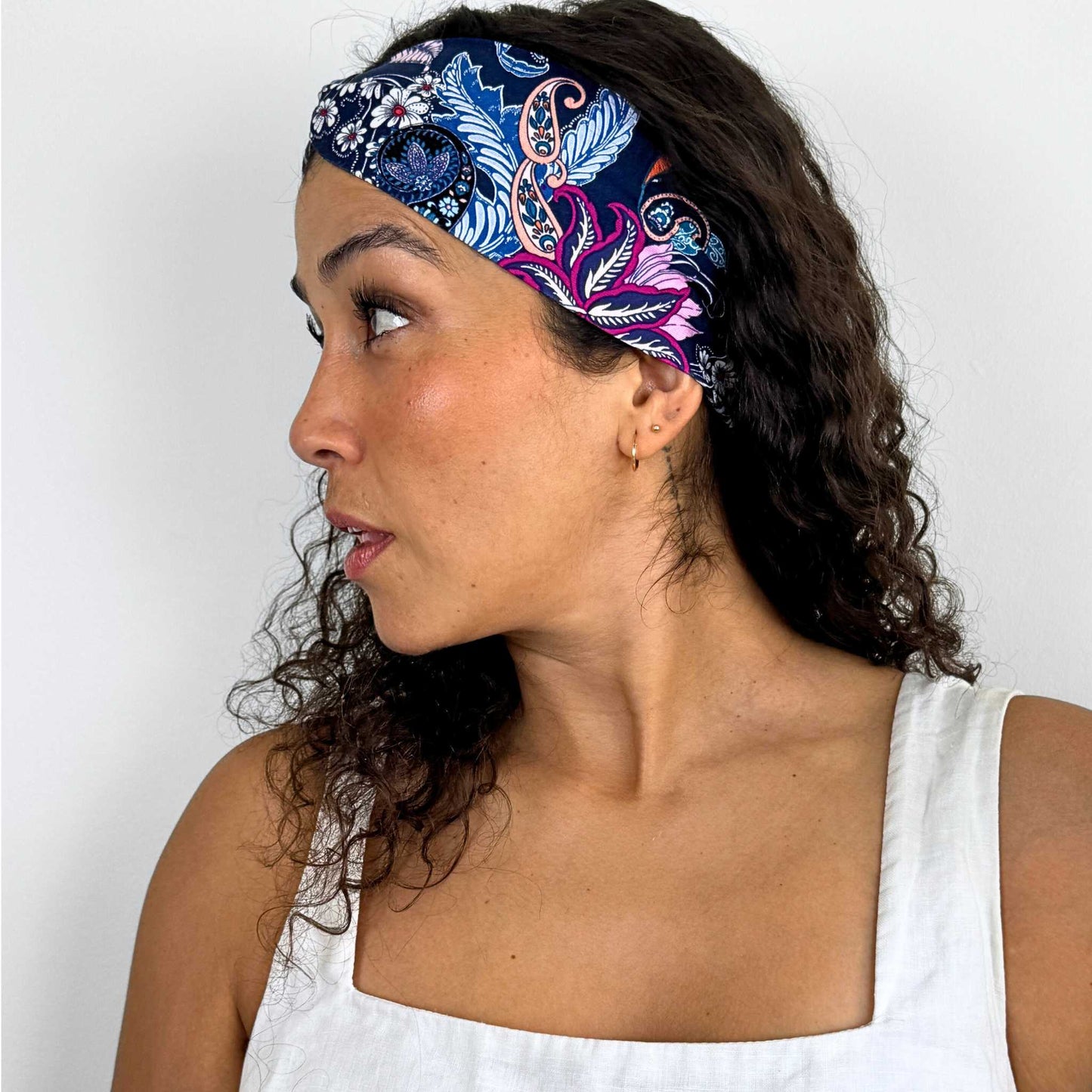 Feathers Blue Headband