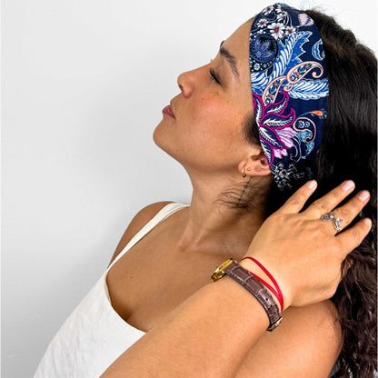 Feathers Blue Headband