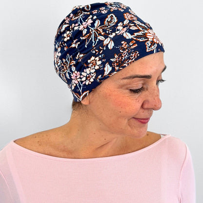 Floral Blue Softie Cap