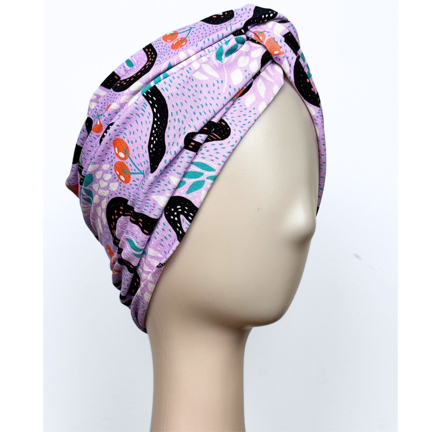 Lavender Art Turban Hat