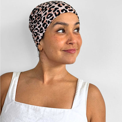 Rose Animal Print Softie Cap