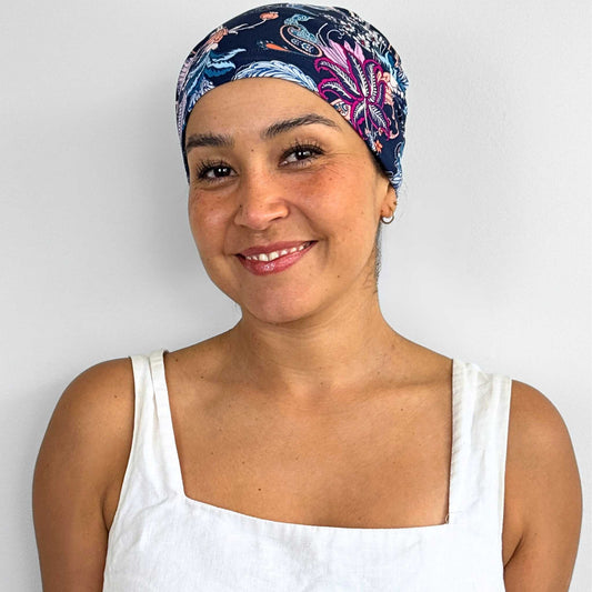 Feathers Blue Softie Cap