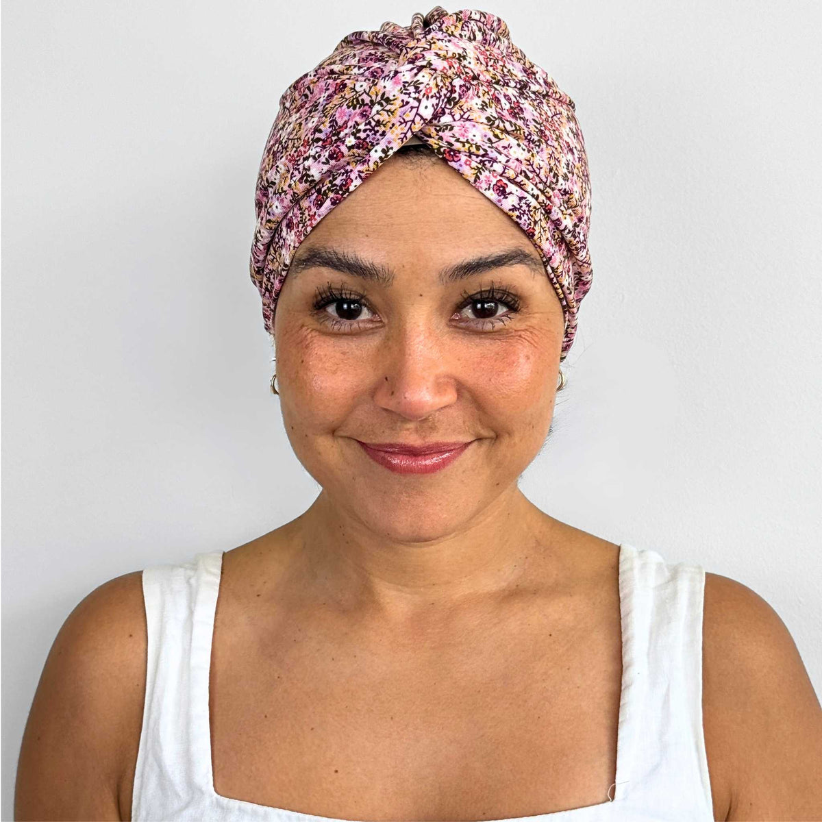 Little Flowers Rose Turban Hat