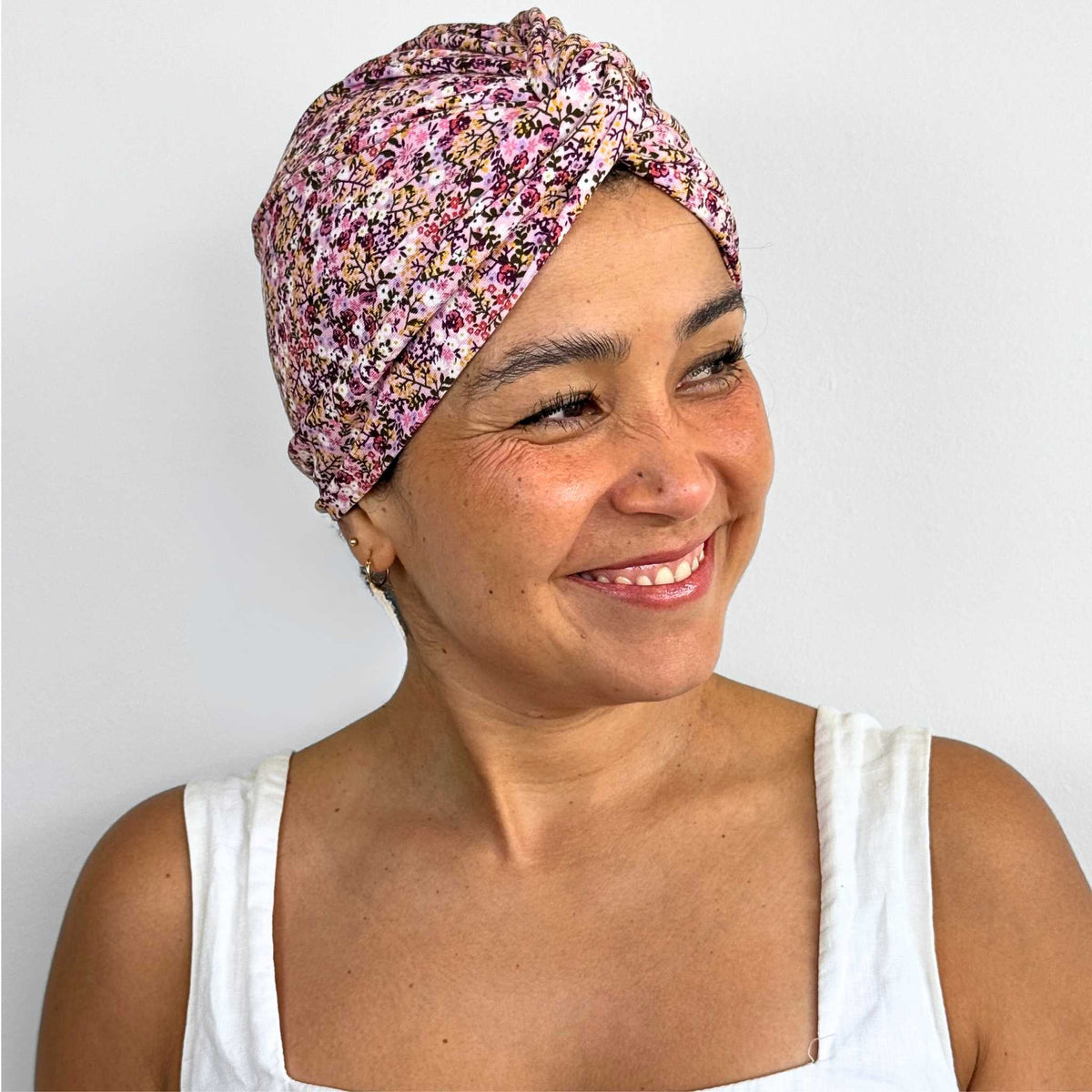 Little Flowers Rose Turban Hat