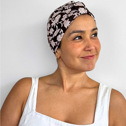 Pretty Ditzy Turban Bow Cap