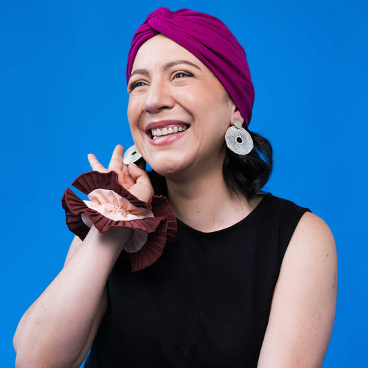 Fuchsia Plain Turban Hat