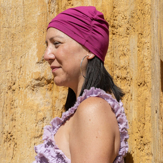 Fuchsia Pink Plain Softie Cap