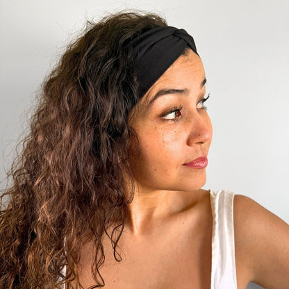 Black Headband - Eco Light Fabric