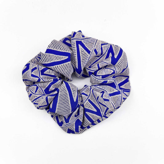 Blue Thunder Scrunchie - Aboriginal Art