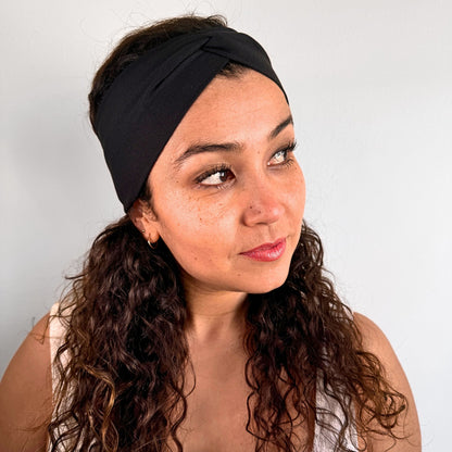 Black Headband - Eco Light Fabric