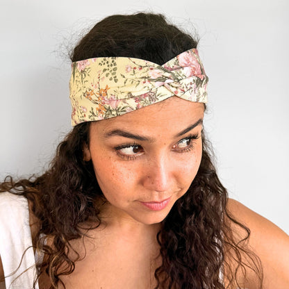 Vintage Floral Roses Headband