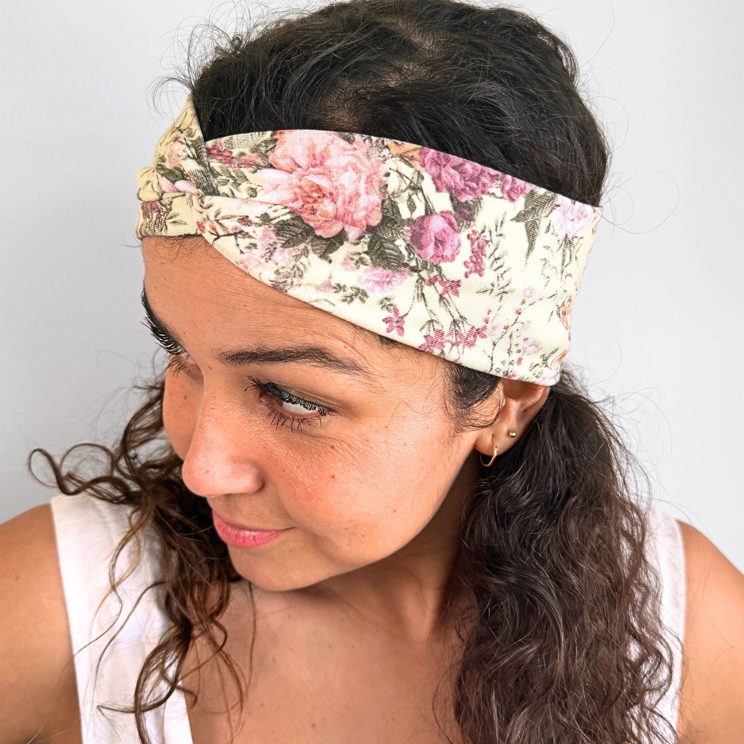 Vintage Floral Roses Headband