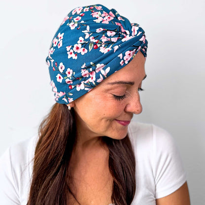 Cherry Blossom Turban Hat
