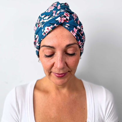 Cherry Blossom Turban Hat