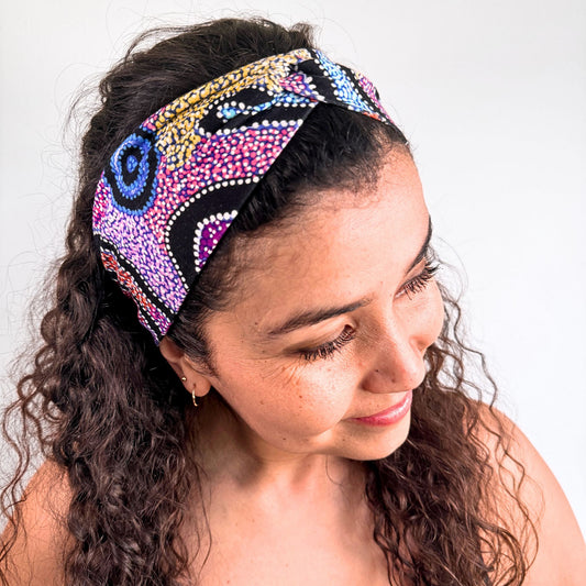 Warna Dreams Headband - Aboriginal Art