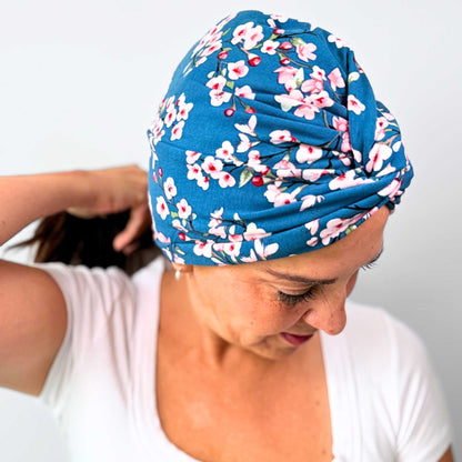 Cherry Blossom Turban Hat