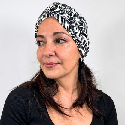 Palm Leaves Elegant Turban Hat