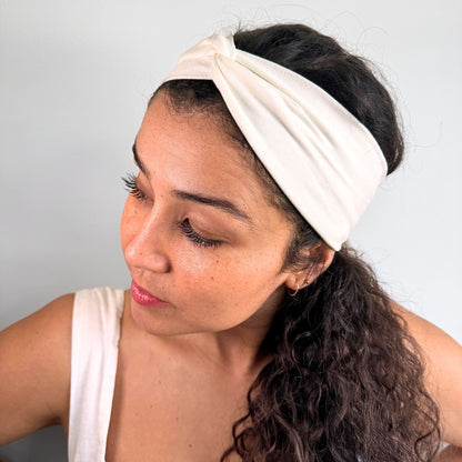 White Headband - Eco Light Fabric