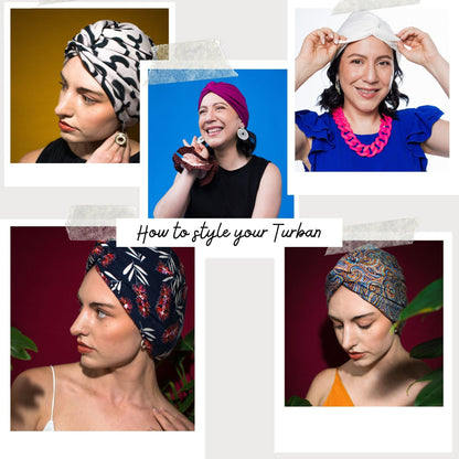 Blue mango Turban Hat