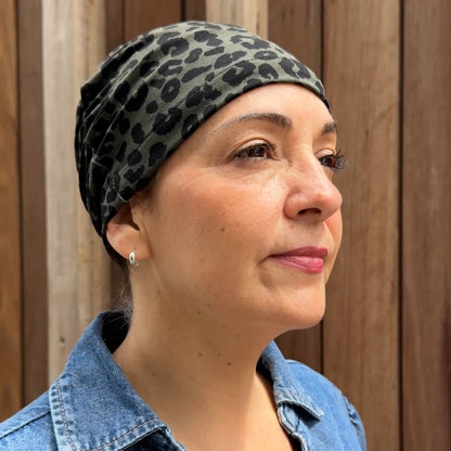 Leopard Green Softie Cap