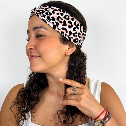 Rose Animal Print Headband