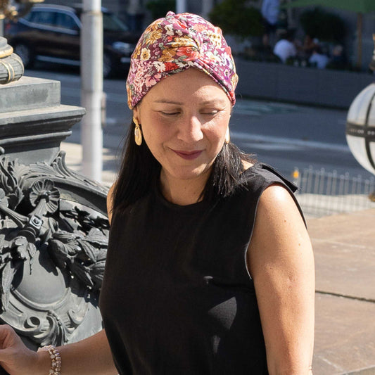 Bloomed Floral Turban Hat