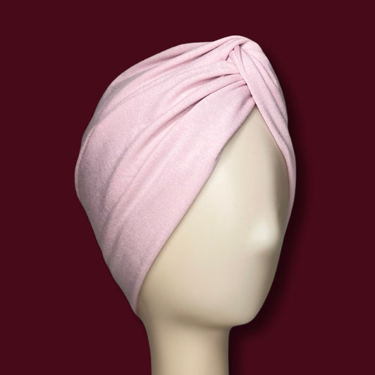 Soft Pink Turban Hat