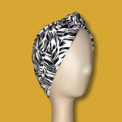 Palm Leaves Elegant Turban Hat