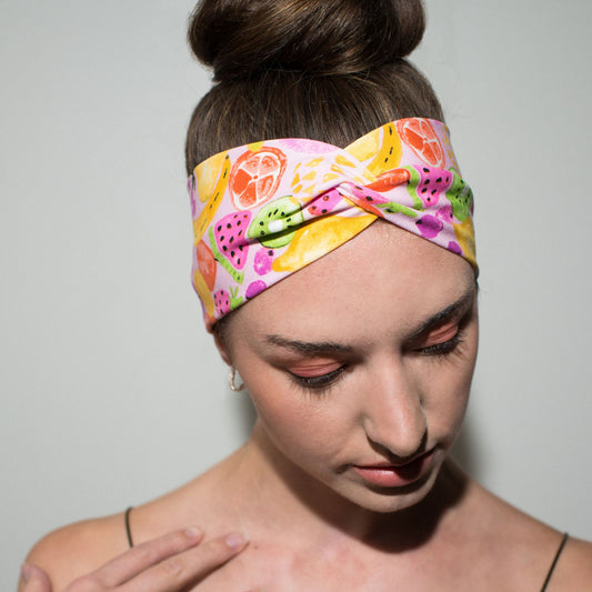 Watercolour Fruit Headband