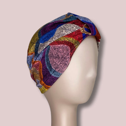 Emu Dreams Turban Bow Cap - Aboriginal Art