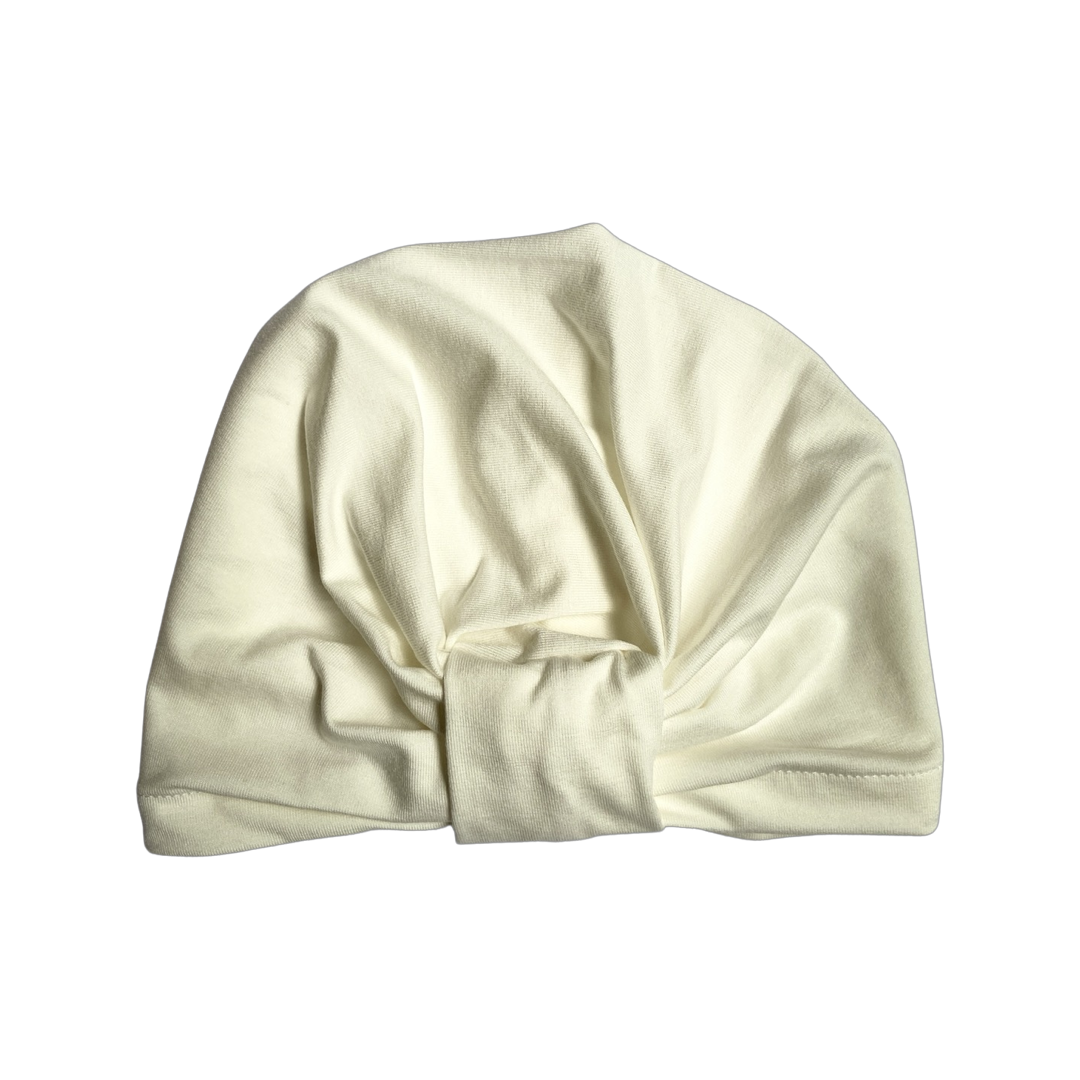 White Turban Bow Cap